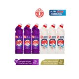 Hyper Hypo 3x750 ml Beyaz Sabun + 3x750 ml Lavanta Ultra Çamaşır Suyu