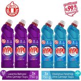Hyper Hypo Ultra Çamaşır Suyu 3 Lavanta ve 3 Okaliptus 750 gr x 6 Adet - 1 kg