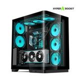 Hyper Rocket V335R ATX 8 Argb Fan 850W PSU Siyah Oyuncu Kasası