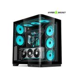 Hyper Rocket V335R Blk Micro-Atx Gaming Siyah Oyuncu Kasası + 850W Psu