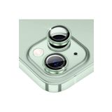 HyperAge Iphone 15 & Iphone 15 Plus Kamera Koruyucu Metal Çerçeve 9 Kat Sertleştirilmiş Cam Yeşil [2'li Set]
