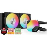 Hyperflow Argb 240 - Aıo Cpu Sıvı Soğutucu, Intel&amp;amd Uyumlu, Grafik Üstü Performans, Gelişmiş 3100RPM Su Pompası Tasarımı, 3x Metal Pro 12 Argb Ultimate Soğutma Fanları - Siyah