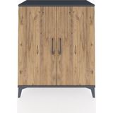 Hyperion Şifonyer 2 Kapaklı 88X44X106 Antrasit-Çam