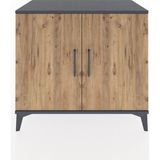 Hyperion Şifonyer 2 Kapaklı 88X44X80 Antrasit-Çam