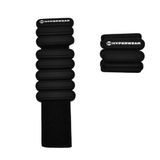 HYPERWEAR Şık Siyah Parlak Bilek ve Ayak Bileği Ağırlıkları Ayarlanabilir Bilek Ağırlıkları ile Egzersizlerinizi Güçlendirir Kadınlar için Ayak Bileği Ağırlıkları Yürüyüş, Koşu, Pilates, Yoga, Barre
