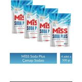 Hypo Miss Soda Plus 500 gr x 4 Adet Özel Formül Çamaşır Sodası Güçlü Leke Çıkarıcı