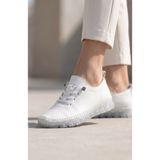 HYS SHOES Kadın Beyaz Comfort Ortopedik Yürüyüş Ayakkabısı Yumuşak Hakiki Deri Şeffaf Taban Günlük Ayakkabı