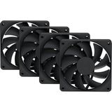Hyte FA12 Pitch Black 120MM 4’lü Kasa Fanı (FAN-HYTE-FA12-BB-4 ) - Siyah