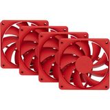 Hyte FA12 Wild Cherry 120MM 4’lü Kasa Fanı (FAN-HYTE-FA12-RR-4 ) - Kırmızı