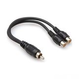Hytech HY-B100 RCA to 2xRCA Dişi 30 cm Ara Ses Kablosu