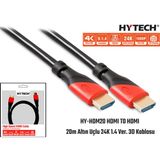 Hytech HY-HDM20 Hdmi To Hdmi 20m Altın Uçlu 24k 1.4 Ver 3d Kablosu 250.10.20.0032