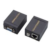 Hytech HY-VGAEX60 60 mt VGA Extender CAT5E/CAT6 Siyah Kablo Uzatıcı