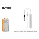 Hytech HY-X74 1m Beyaz 3.5mm Stereo Spiralli Ses Kablosu