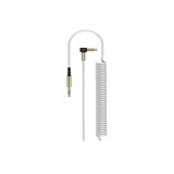 Hytech HY-X76 1 m Beyaz L Uçlu 3.5 mm Stereo Spiralli Ses Kablosu