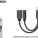 Hytech HY-XO40 Type C to 3.5 mm Jack + Type C Çevirici