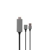 Hytech HY-XO54 Kırmızı Siyah 1 m Görüntü Aktarıcı USB-F to HDMI Mobil Telefon Uyumlu Kablo