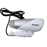 Hyundai 1200W Güçlü ve Katlanabilir Uzun, Süre Kullanılabilir Seyahat Tipi Saç Kurutma Makinesi - Beyaz - Gri