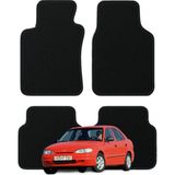 Hyundai Accent 1. Nesil (1994-1999) Yumurta Kasa Özel Kesim Tam Uyumlu Lüx Oto Halı Paspas - Siyah
