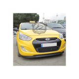 Hyundai Accent Blue 2011-2018 Uyumlu H Lip Esnek Ön Lip 2 Parça Karlık Ön Ek Tampon Altı Dil
