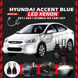 Hyundai Accent Blue 2011-2021 Sis Farı Uyumlu Şimşek Etkili LED Xenon Light Series H27