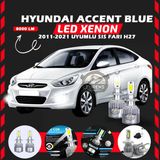 Hyundai Accent Blue 2011-2021 Sis Farı Uyumlu Şimşek Etkili LED Xenon Performance Series H27
