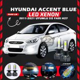 Hyundai Accent Blue 2011-2021 Sis Farı Uyumlu Şimşek Etkili Led Xenon Pro Series H27