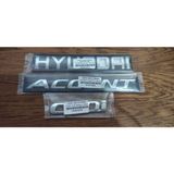 Hyundai Accent Crdi Amblem Logo Bagaj Yazısı Seti Blue Kasa Için 3 Adet Ayrık Hyundai Yazısı.