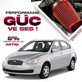 Hyundai Accent Era 1.5Dizel Crdi 16V Motor Spor Açık Hava Filtresi Kırmızı Renk