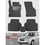 Hyundai Accent Era (2005-2011) Uyumlu Eva Paspas Tam Set–araca Özel,kolay Montaj,su Geçirmez - Koyu Gri
