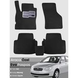 Hyundai Accent Era (2005-2011) Uyumlu Eva Paspas Tam Set–araca Özel,kolay Montaj,su Geçirmez - Siyah