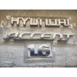 Hyundai Accent Era 2006-2010 1.6 Bagaj Arması Yazısı 3’lü Set Uyumlu Aksesuar