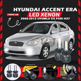 Hyundai Accent Era 2006-2012 Sis Farı Uyumlu Şimşek Etkili LED Xenon Premium Series H27