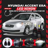 Hyundai Accent Era 2006-2012 Uzun-kısa Far Uyumlu Şimşek Etkili Led Xenon Light Series H4