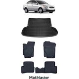Hyundai Accent Era 2009 Model 5d Premium Ekstra Havuzlu Paspas ve Bagaj Havuzu Set - Siyah