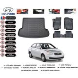 Hyundai Accent Era 2012 Model Bagaj Havuzu Araca Özel Paspas Takımı Flex - Siyah