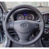 Hyundai Accent Era Araca Özel Direksiyon Kılıfı Noktalı Düz Gri