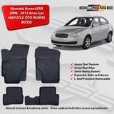 Hyundai Accent Era Paspas Araca Özel 2006 2012 BOSSE 3D Havuzlu Oto Paspas Paspas - Siyah