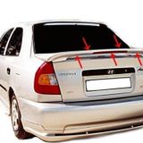 Hyundai Accent Uyumlu Spoiler Bagaj Yüksek (Işıklı) Fiber 2000-2003