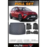 Hyundai Bayon Bagaj Havuzu+4.5d Havuzlu Paspas Seti 2023 Model - Siyah