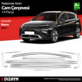 Hyundai Bayon Krom Cam Çerçevesi 14 Prç. 2021 Üzeri
