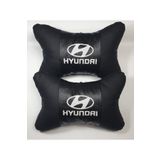 Hyundai Deri Boyun Yastıgı -hyundaı Papyon Yastık - Hyundaı Beyaz Lüks Yastık + Hediye