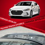 Hyundai Elantra 2012-2017 Bagaj Üstü Yarasa Spoiler Bagaj Çıtası Piano Black