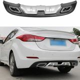 Hyundai Elantra çift Egzoz görünümlü difüzör gri 2014-2016 arası modeller