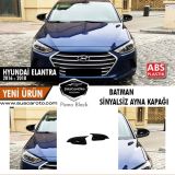 Hyundai Elantra Sinyalsiz 2016-2018 Batman Yarasa Ayna Kapağı Piano Black Abs Plastik