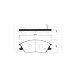 Hyundai Getz 1.1L 1.3L 1.4L Benzinli 1.5L CRDI Dizel 02-09 Ön Fren Balata