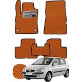 Hyundai Getz 2002-2011 Özelleştirilebilir Tam Set Premium Eva Paspas - Turuncu