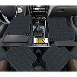 Hyundai Getz 2002 - 2011 Uyumlu Siyah Dikişli Siyah Deri Paspas