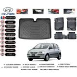 Hyundai Getz 2002 Model Bagaj Havuzu Araca Özel Paspas Takımı Kauçuk - Siyah