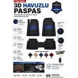 Hyundai Getz 2005 Model 3D Havuzlu Paspas Takımı Esnek Safir Mavi - Siyah