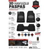 Hyundai Getz 2009 Model 3D Havuzlu Paspas Takımı Esnek Safir Gri - Siyah